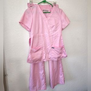 Grey's anatomy pink nursing Scrub set